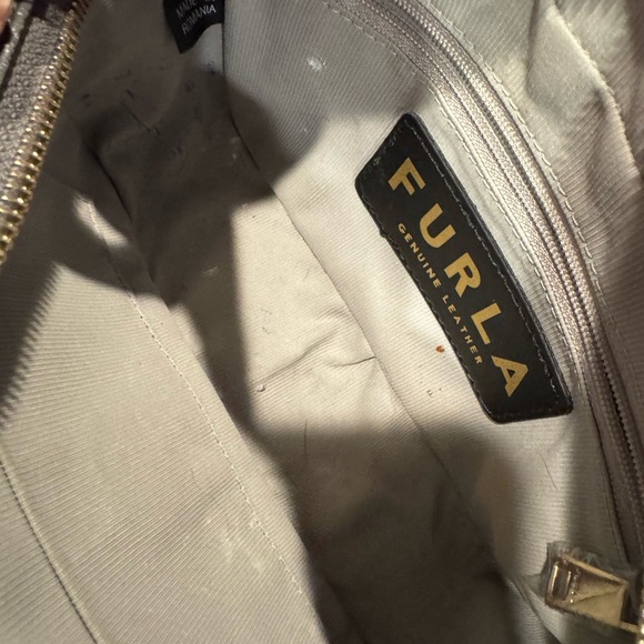FURLA Primula Mini Crossbody Camera Bag – Textured Leather, Logo Strap, EUC - Picture 8 of 8
